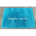 Long Pile PV Fur Carpet with Anti-Slip Plastic Bottom